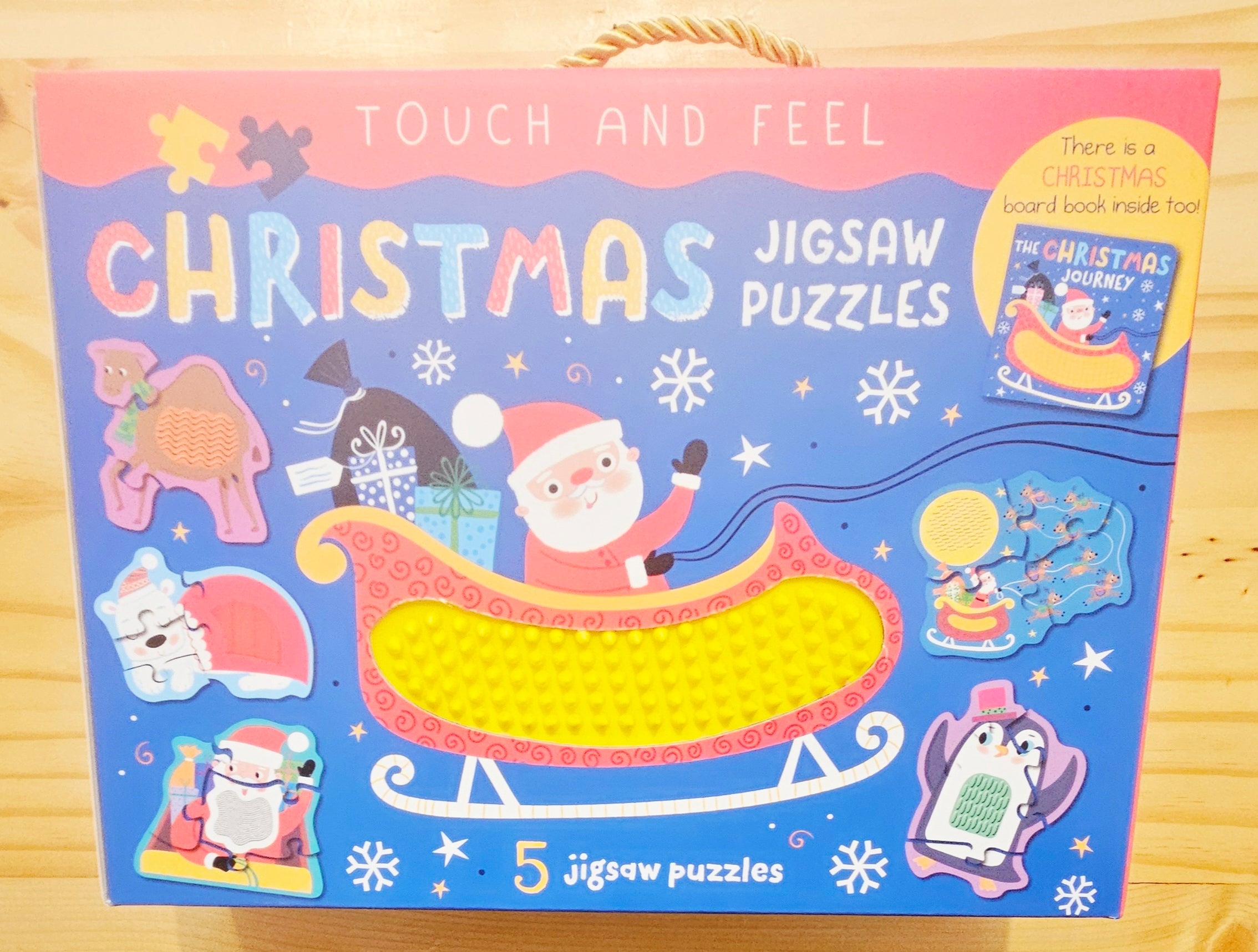 Kane Miller Christmas Touch and Feel Jigsaw Puzzle | Mud and Lace