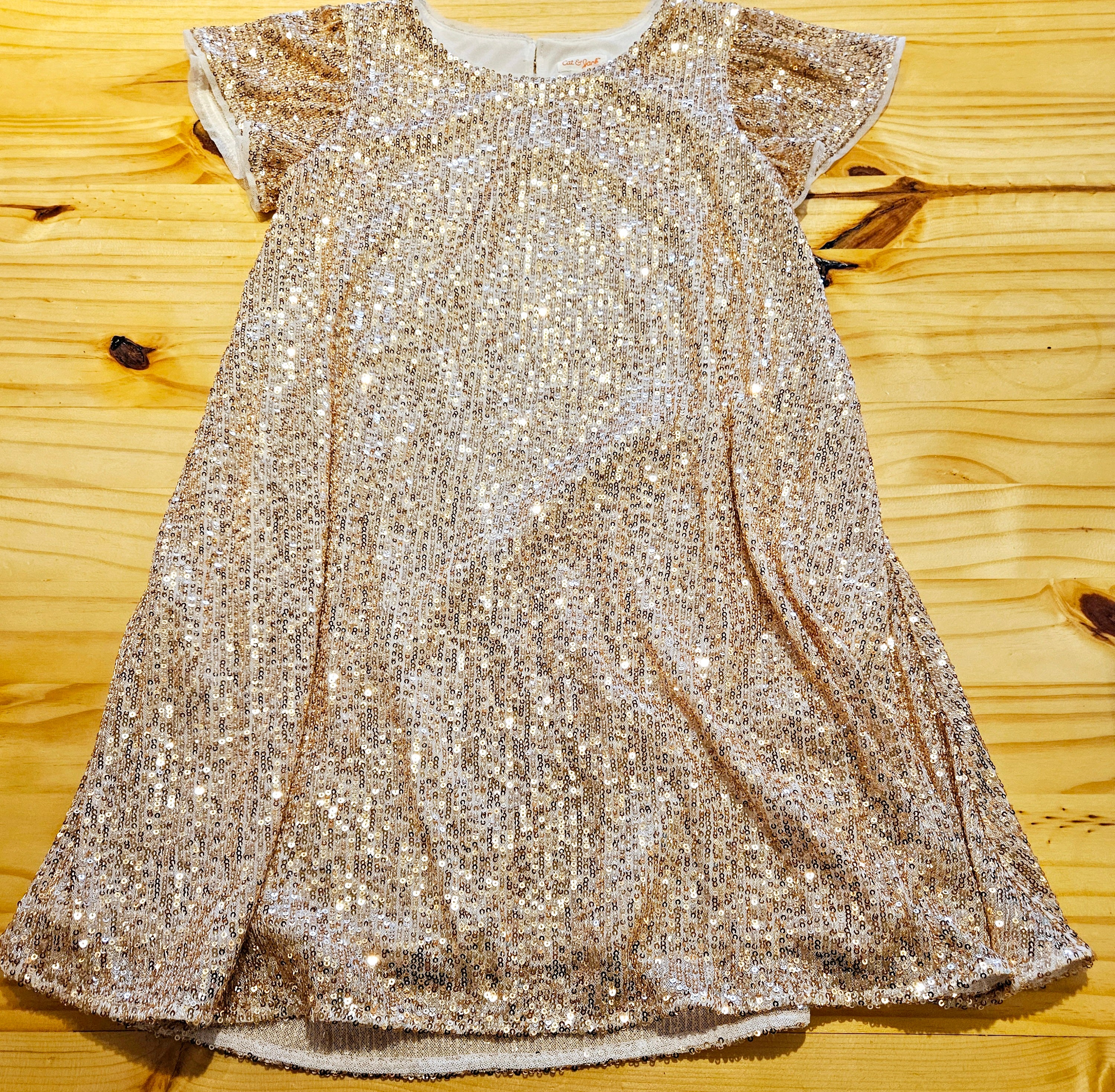 cat & jack sequin dress Cat & Jack - Brandclub - Girls' Adaptive Seated Fit Long Sleeve Sequin Dress