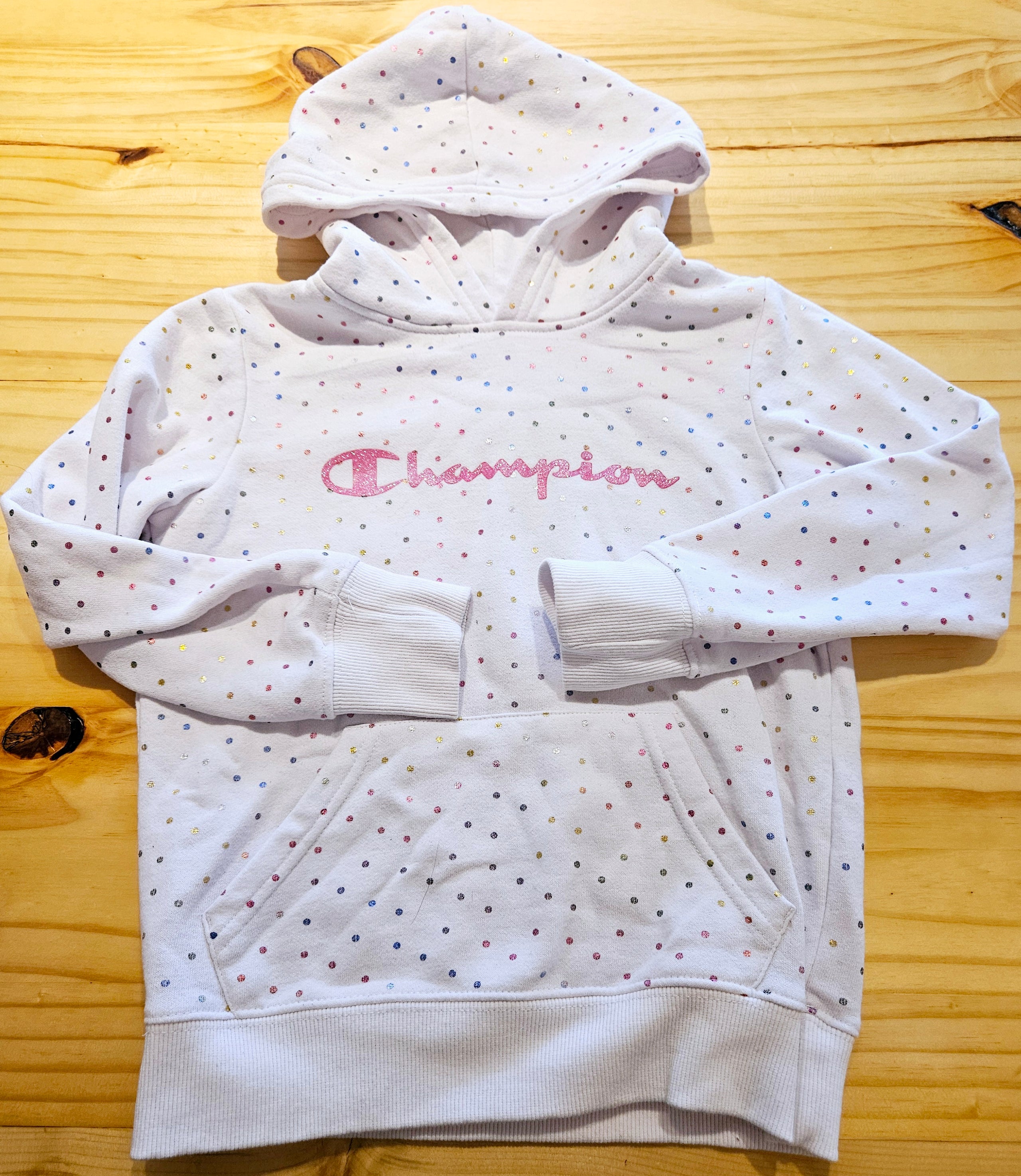 Champion Polka Dot Hooded Sweatshirt
